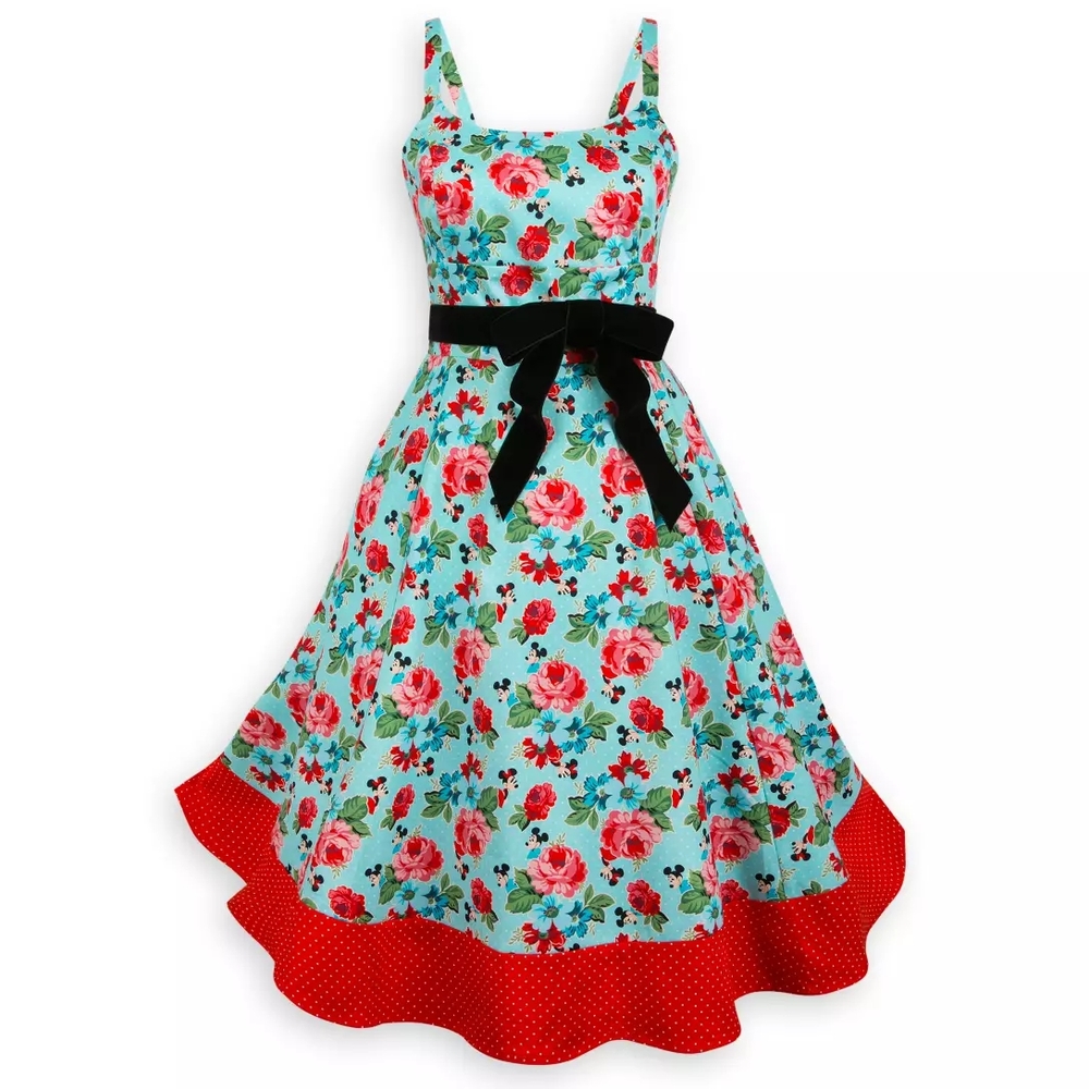 Disney Dress Shop Collection Mickey And Minnie Floral Dress 3X